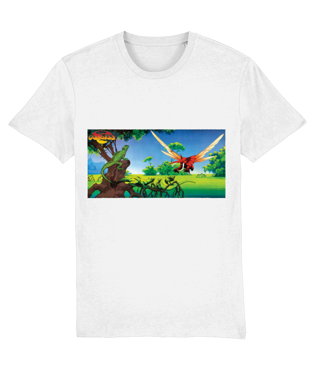 Osibisa Flying Elephant (Blue) by Roger Dean T-Shirt