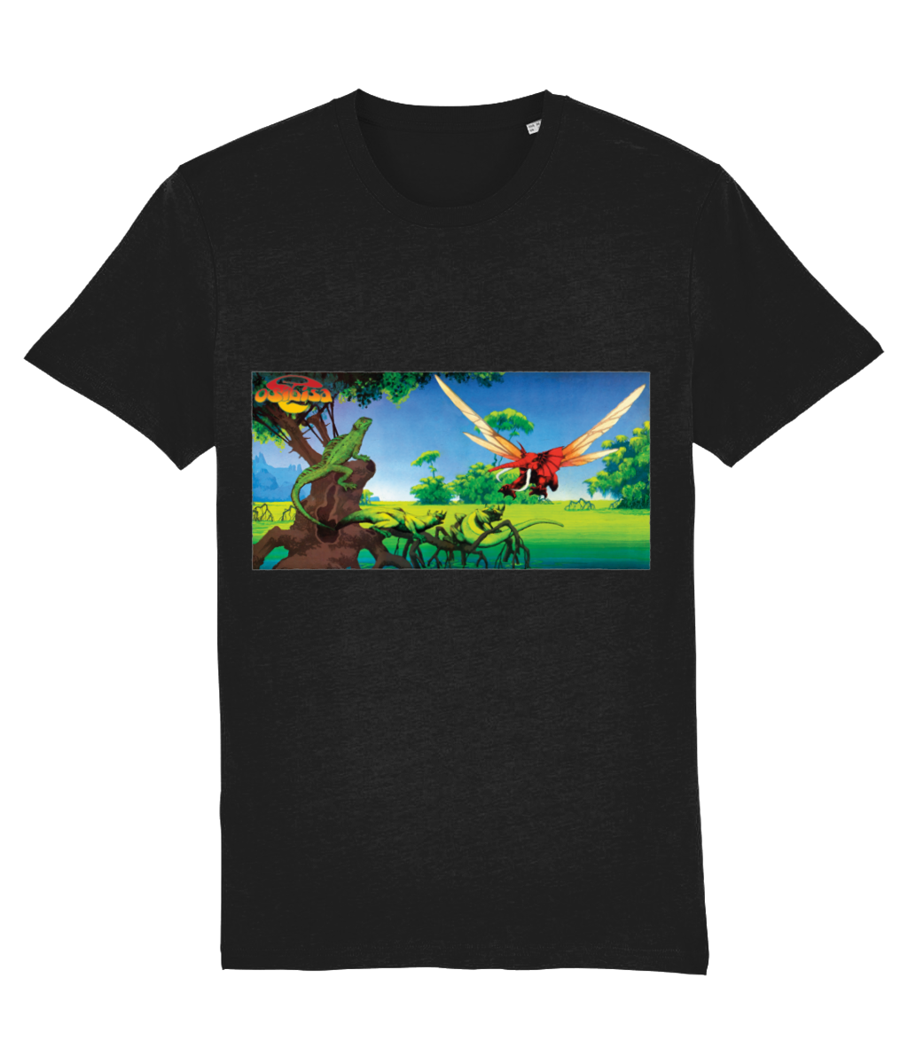 Osibisa Flying Elephant (Blue) by Roger Dean T-Shirt