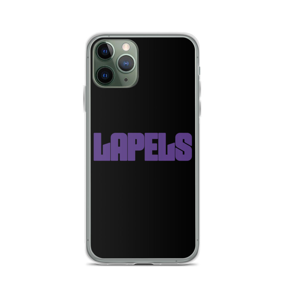 Lapels Black iPhone Case