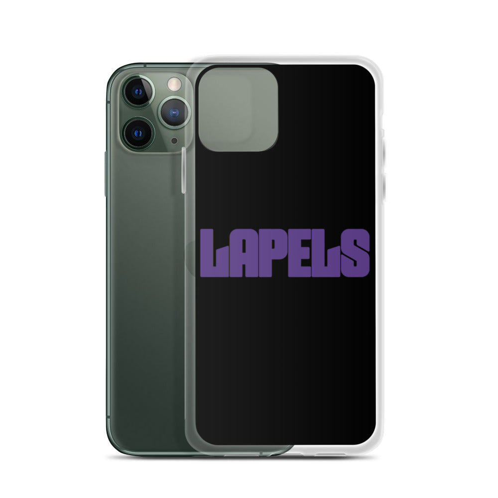 Lapels Black iPhone Case