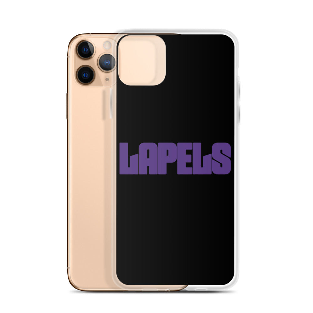 Lapels Black iPhone Case