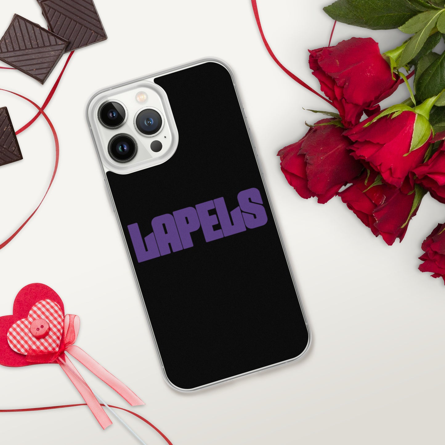 Lapels Black iPhone Case