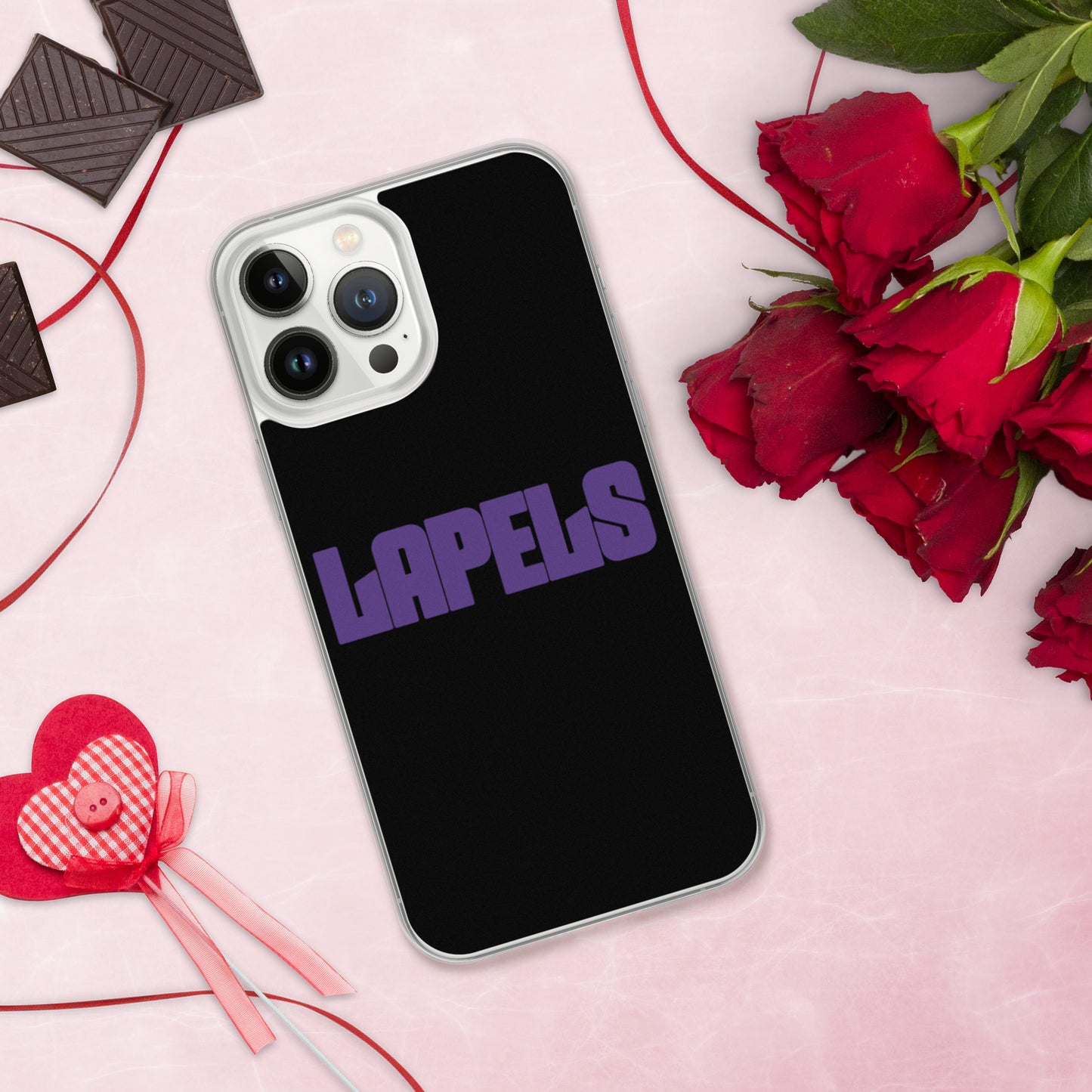 Lapels Black iPhone Case