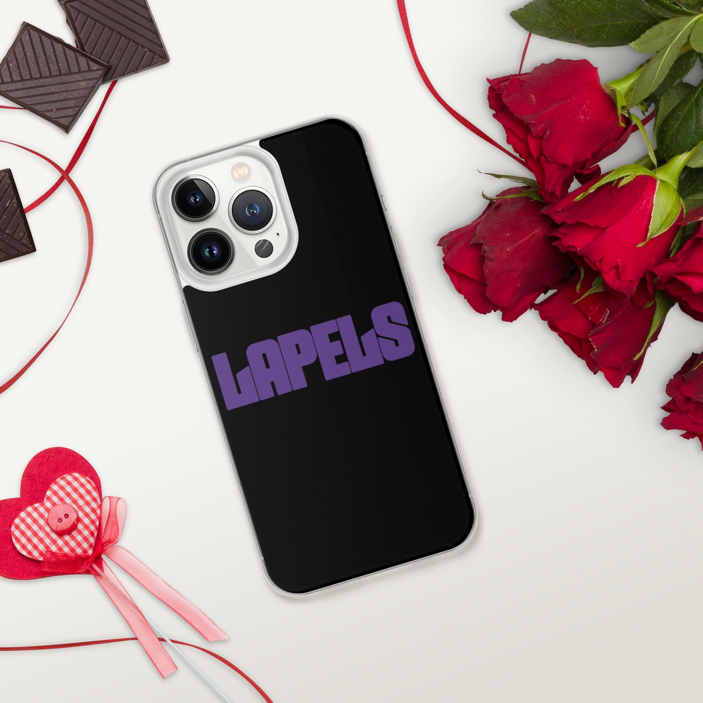 Lapels Black iPhone Case
