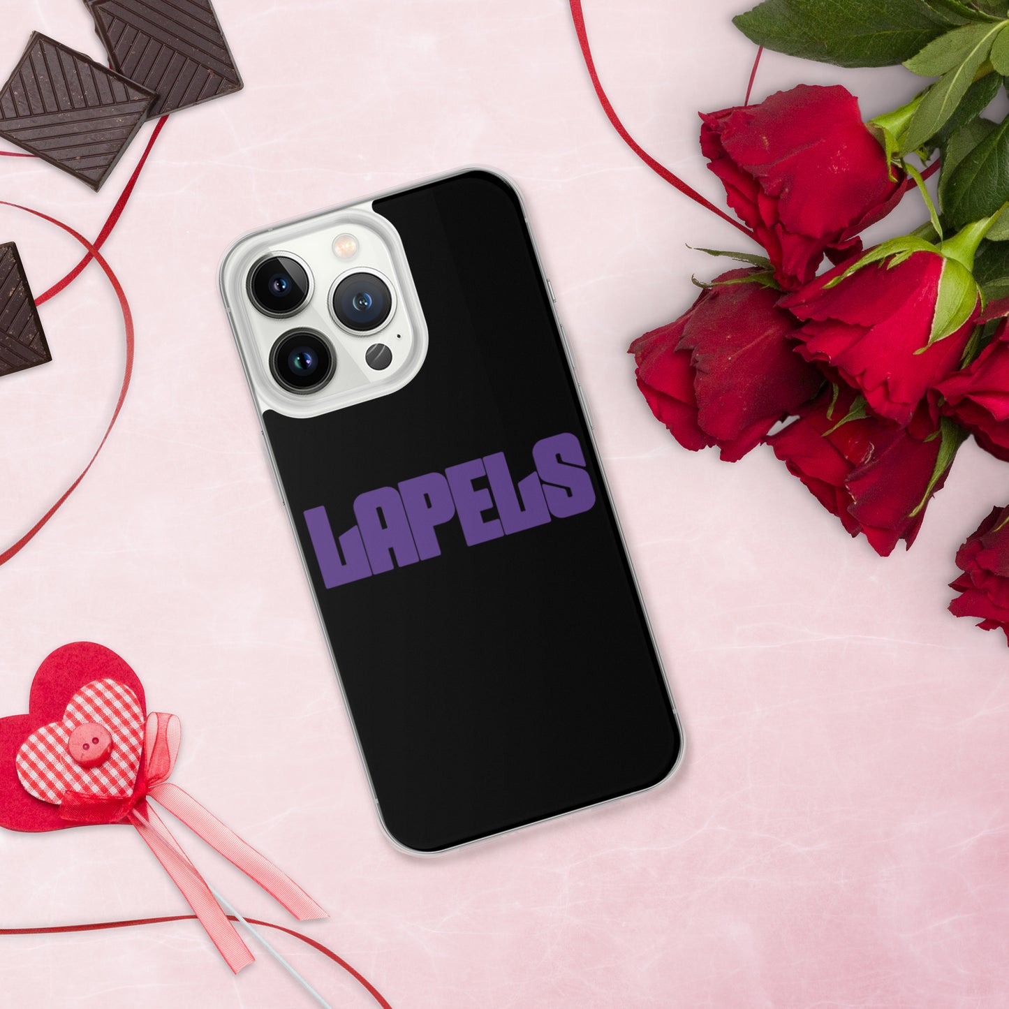 Lapels Black iPhone Case