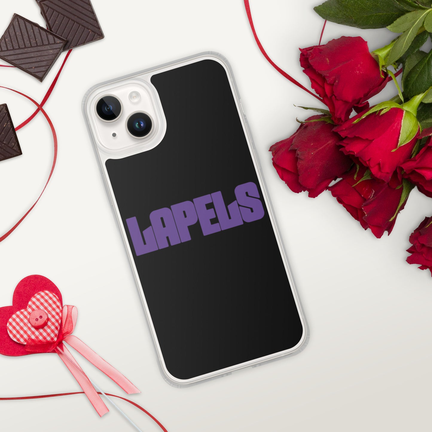 Lapels Black iPhone Case