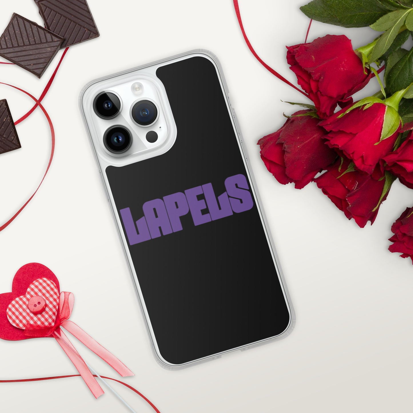 Lapels Black iPhone Case