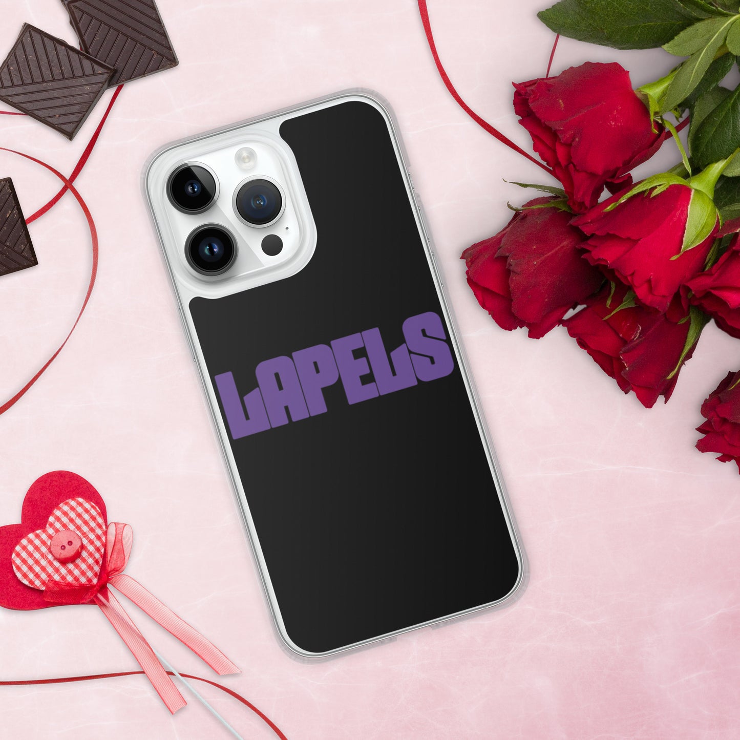 Lapels Black iPhone Case
