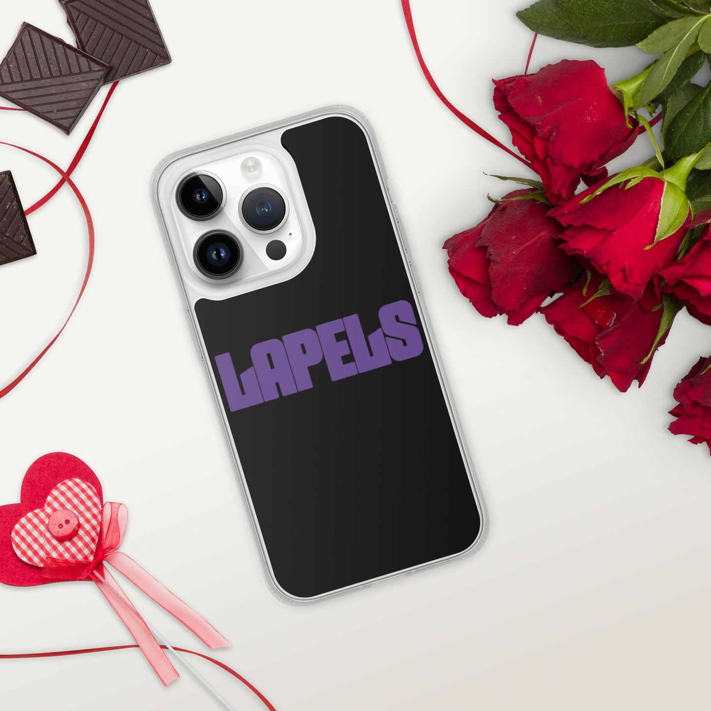 Lapels Black iPhone Case