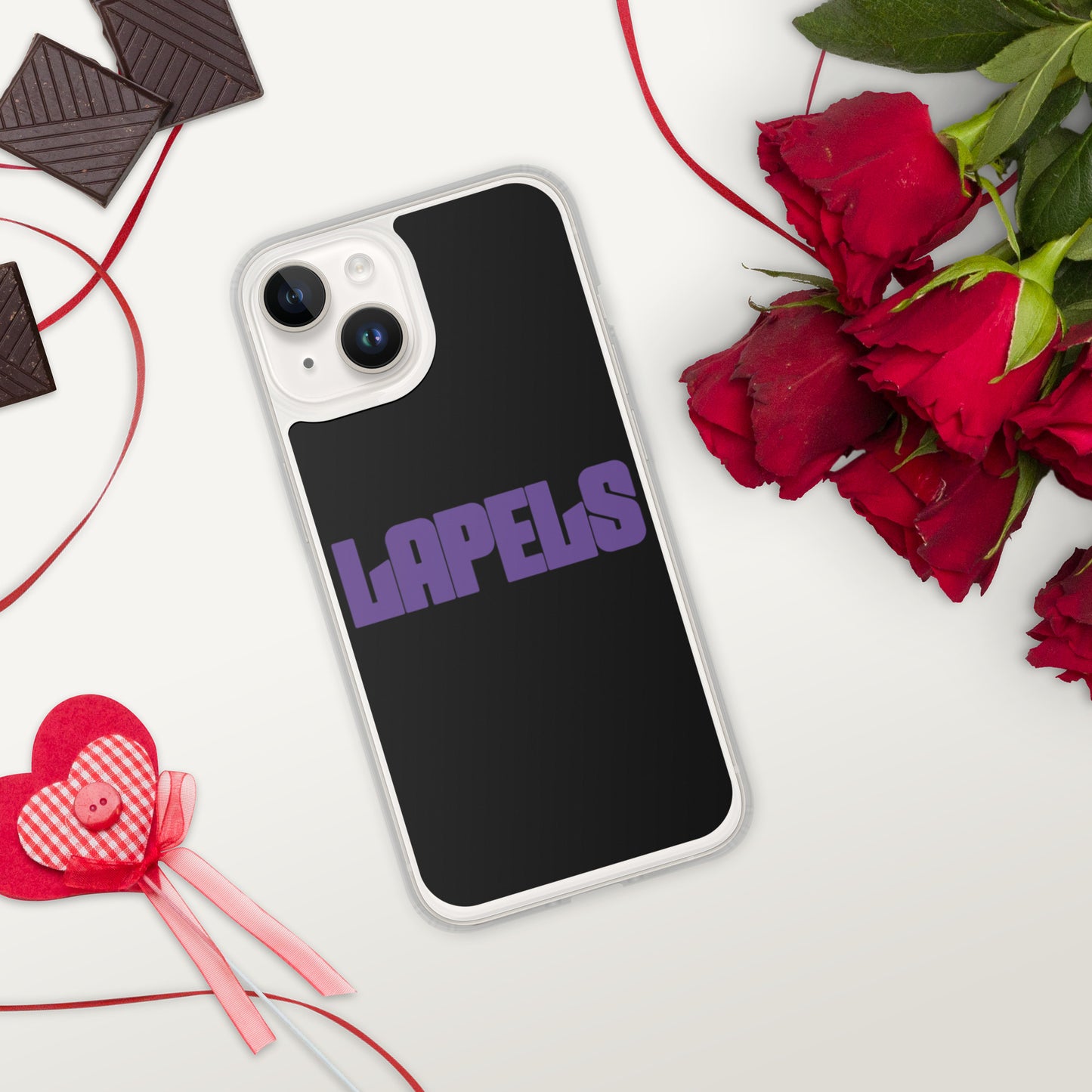 Lapels Black iPhone Case