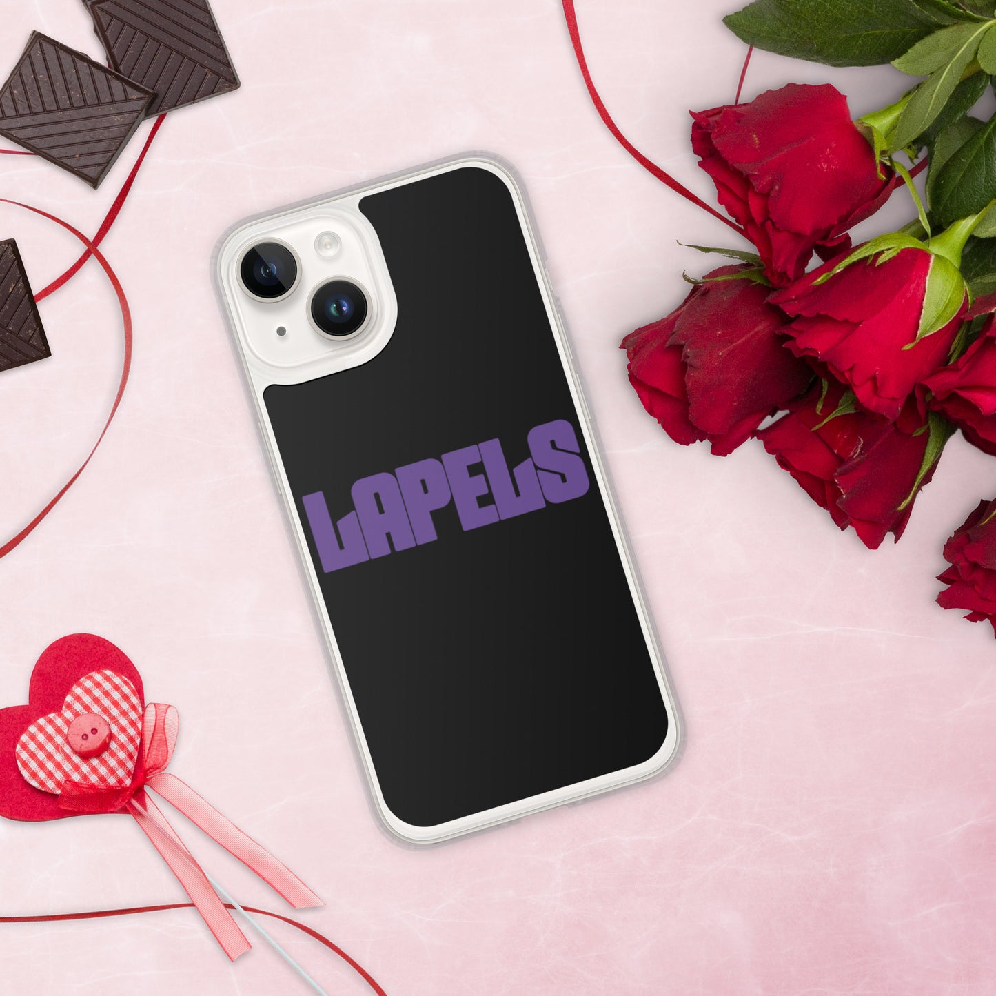 Lapels Black iPhone Case