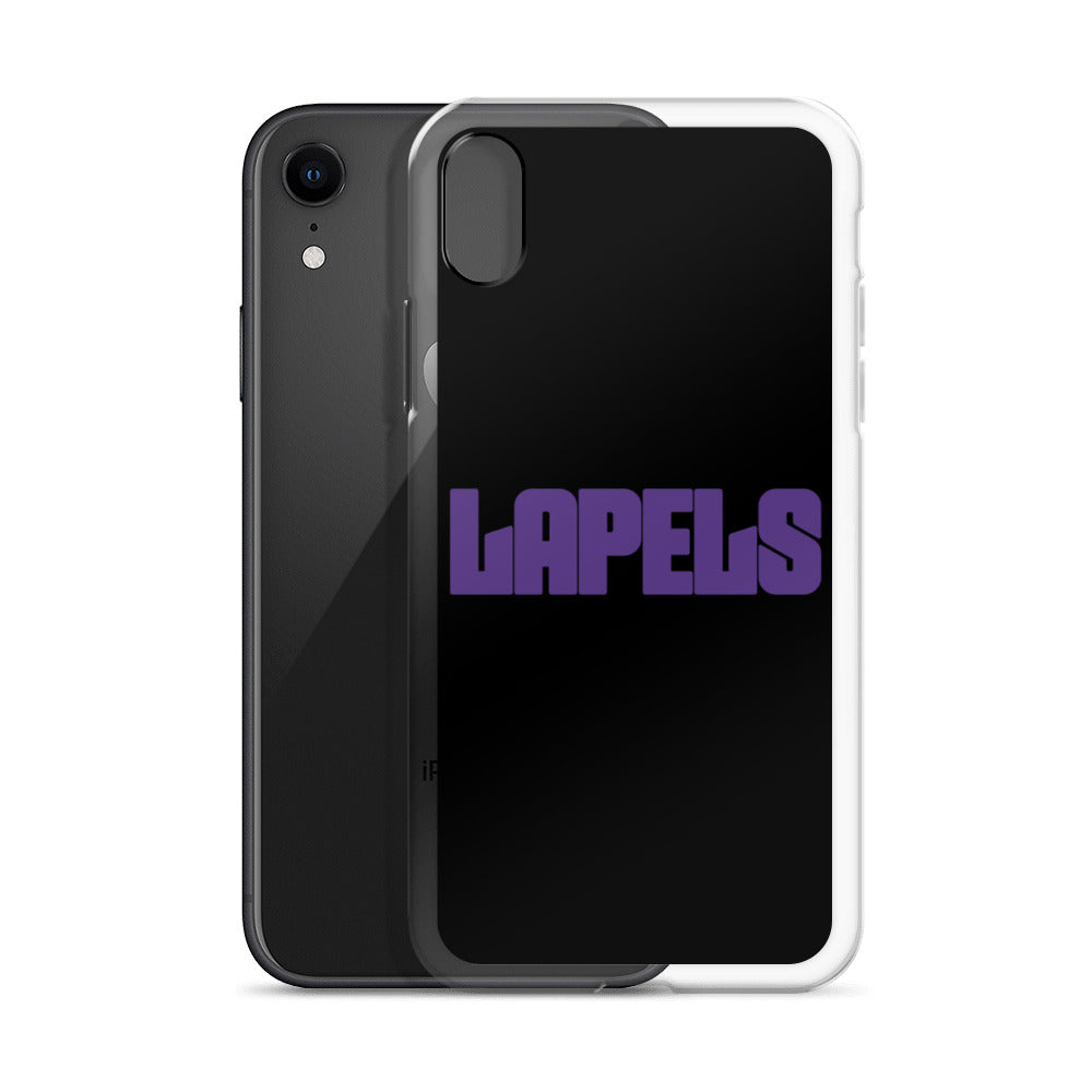 Lapels Black iPhone Case