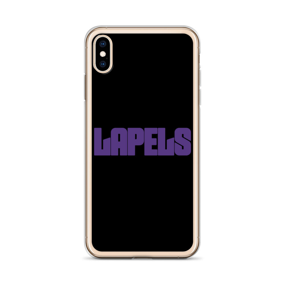Lapels Black iPhone Case