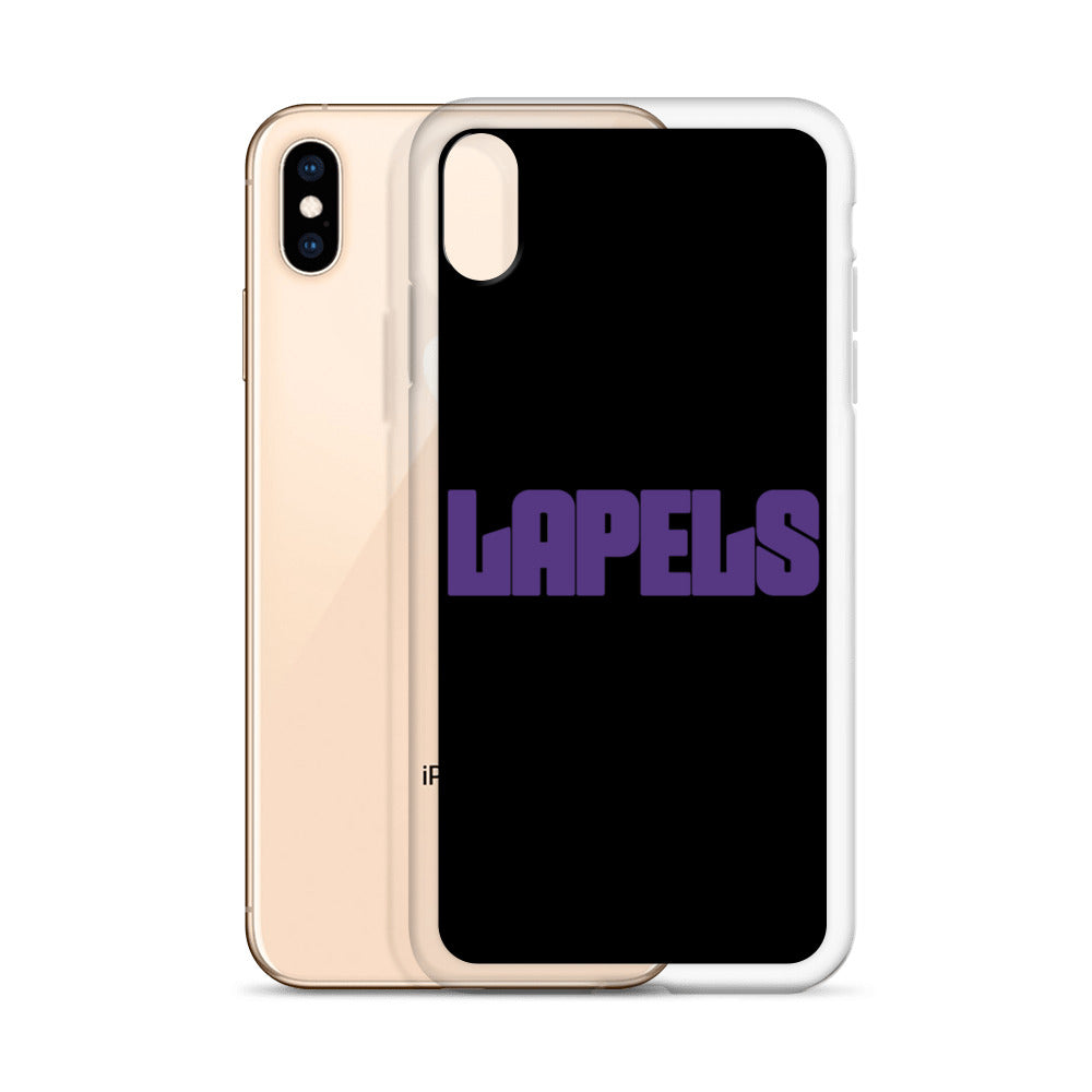 Lapels Black iPhone Case