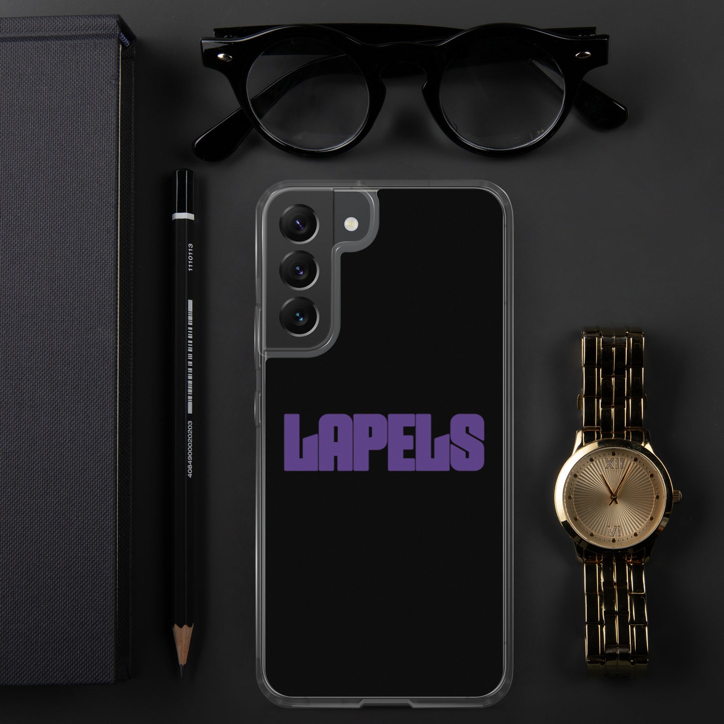 Lapels Black Samsung Case