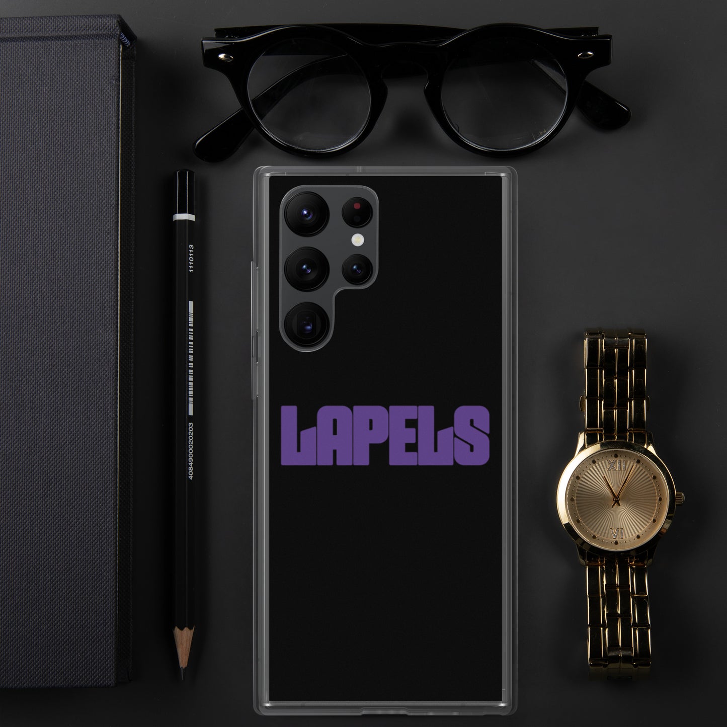Lapels Black Samsung Case