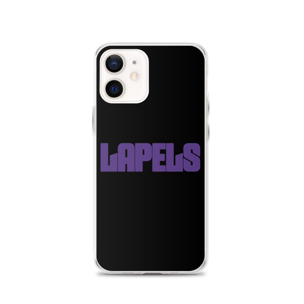 Lapels Black iPhone Case